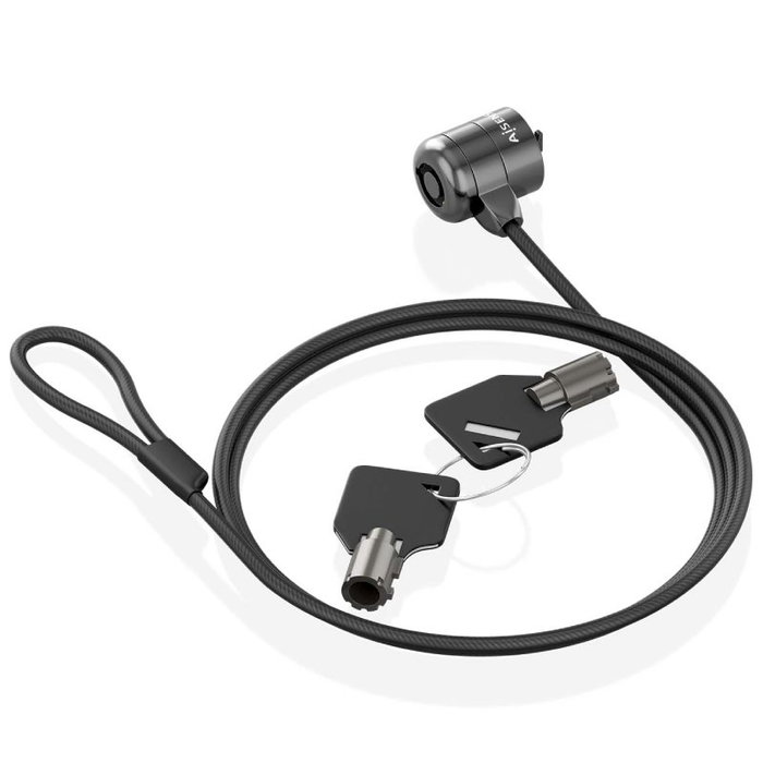 Aisens Cable de Seguridad ASLK-D40K04-BK Negro 1,5 m